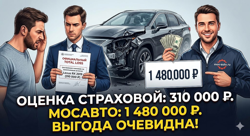 стоимость авто выше чем в страховой